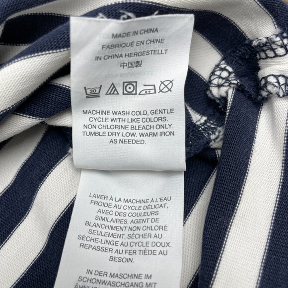 Women's J. CREW Short-Sleeve Striped Cotton Mini Dress- Size Small - Picture 8 of 15